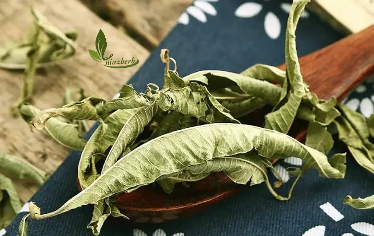 میزانی به لیمو خشک شده در یک قاشق چوبی
